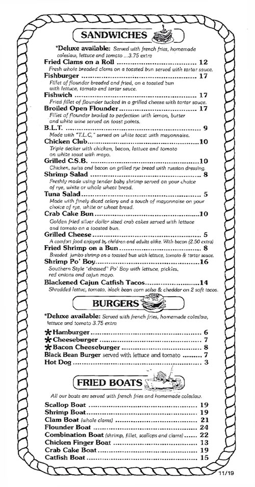 Chowder Bar Restaurant Bayshore Restaurants