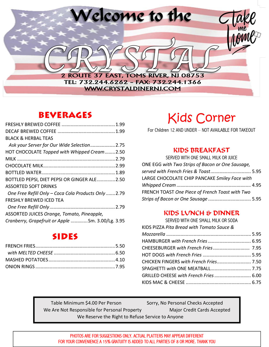 Crystal Diner, Restaurant, Diner, Toms River, New