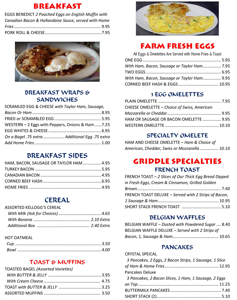 Crystal Diner, Restaurant, Diner, Toms River, New Jersey