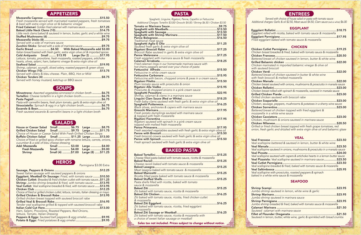 Ginos Pizzeria West Hempstead Pizza Pizzeria