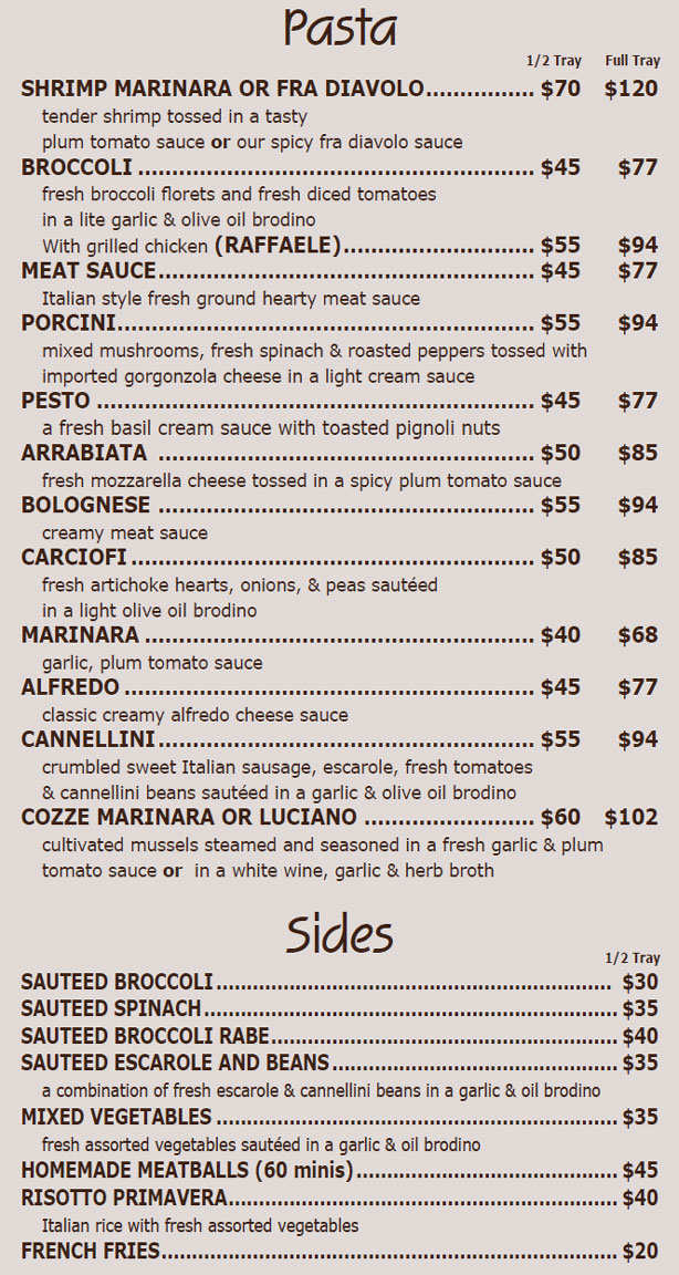 Ginos RVC, Pizza, Pasta, Restaurant, Rockville Centre