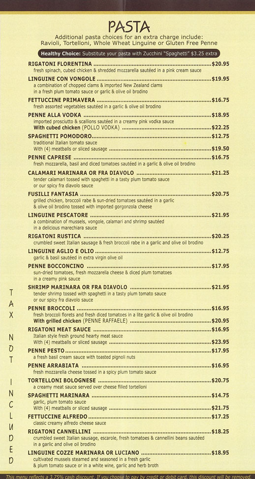 Ginos RVC, Pizza, Pasta, Restaurant, Rockville Centre