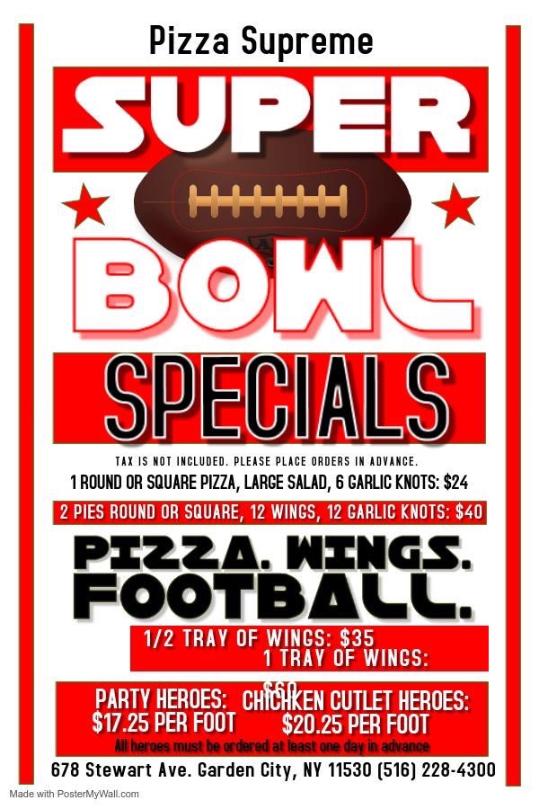Pizza Supreme App Specials