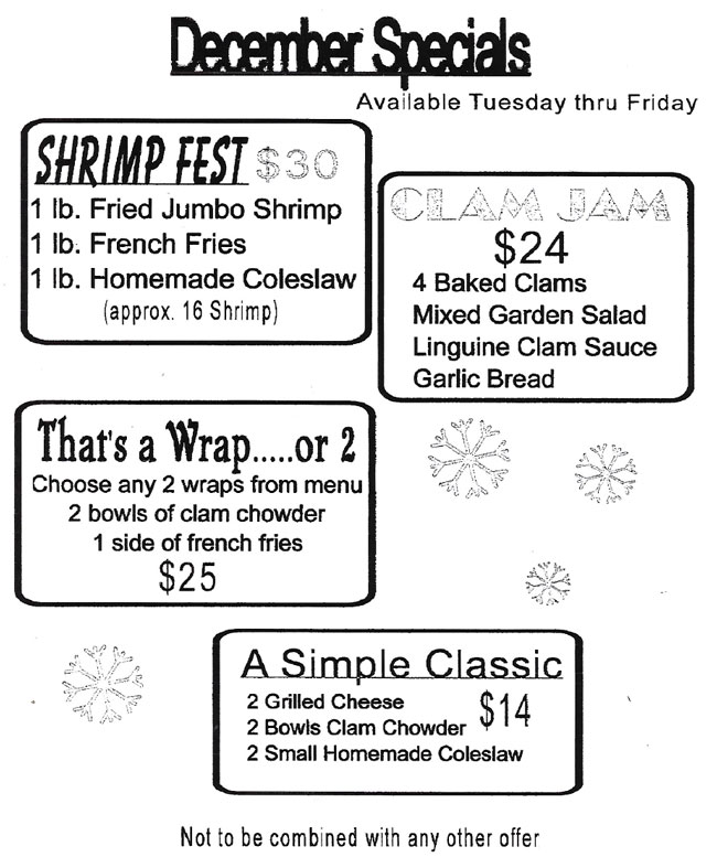 Chowder Bar Restaurant Bayshore Restaurants